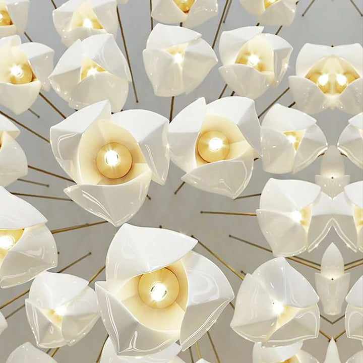 Flower Bud Ceramic Chandelier