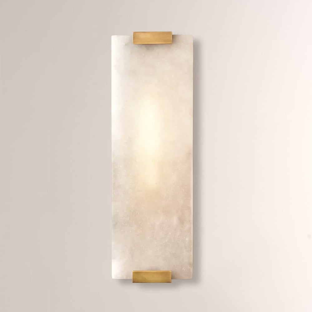 Celeste Hand-Carved Alabaster Grand Sconce