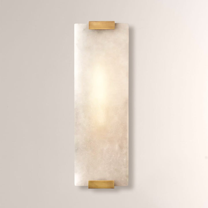 Celeste Hand-Carved Alabaster Grand Sconce