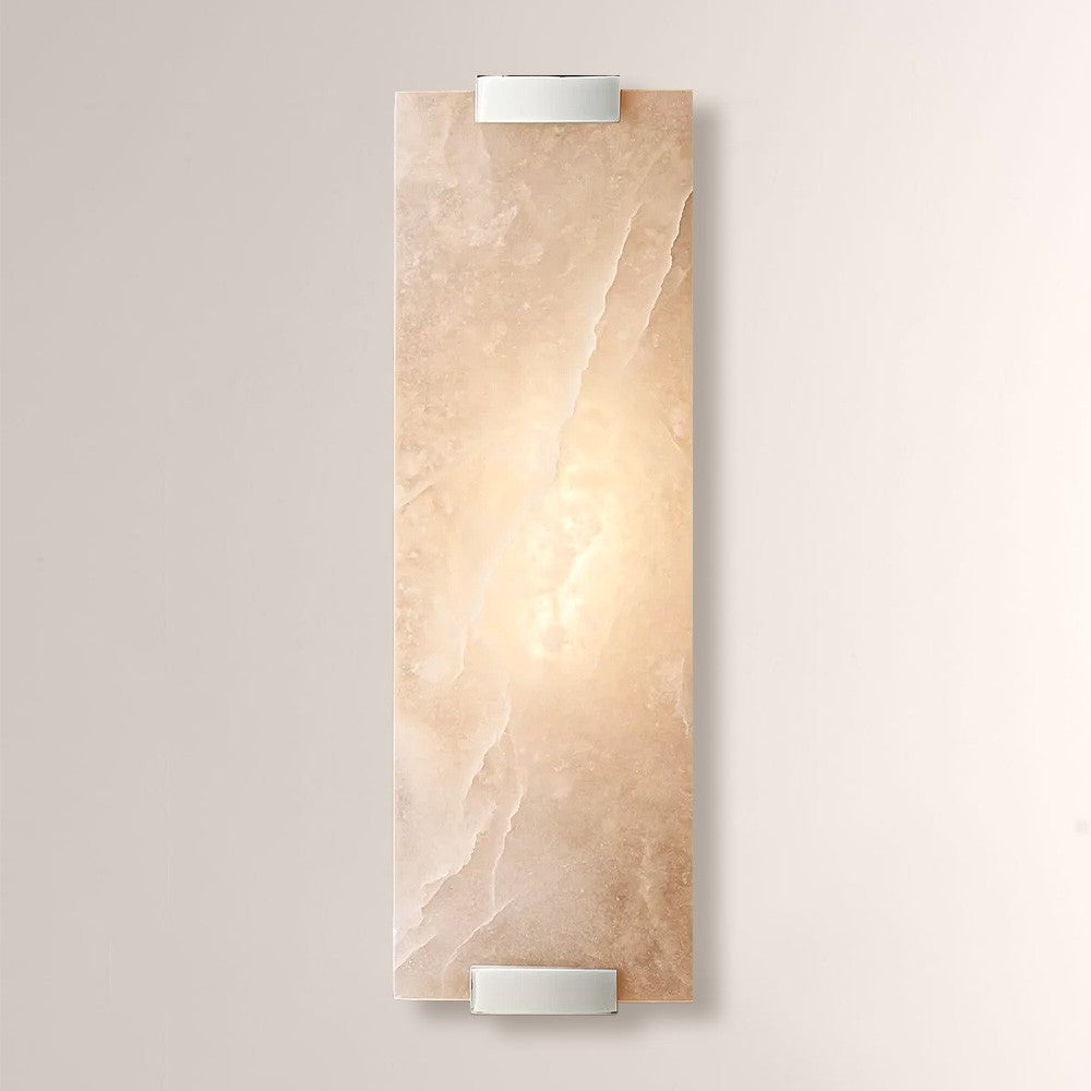 Celeste Hand-Carved Alabaster Grand Sconce