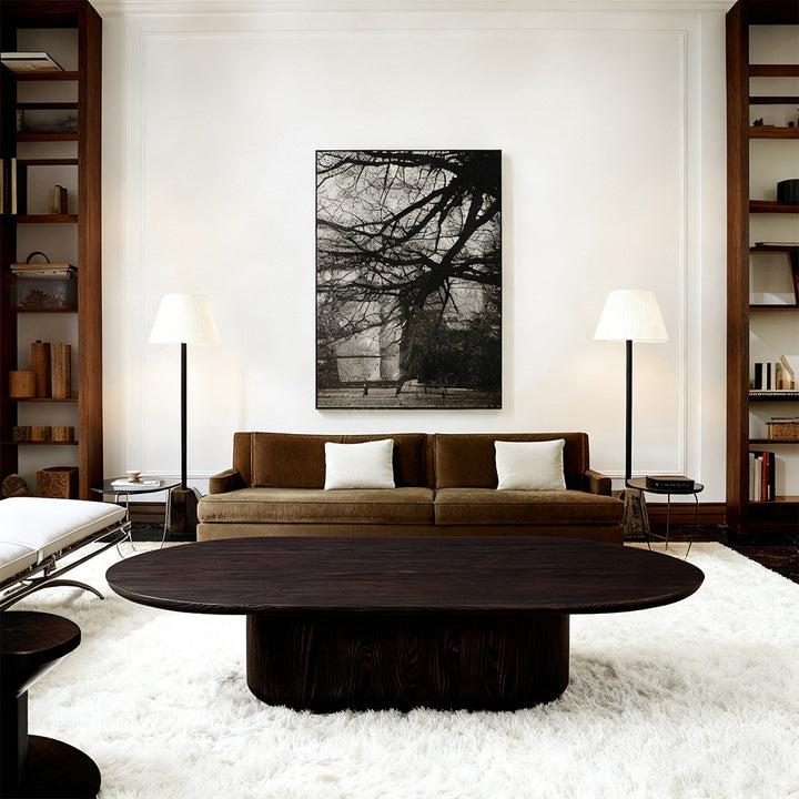 Cirano Pedestal Rectangular Coffee Table