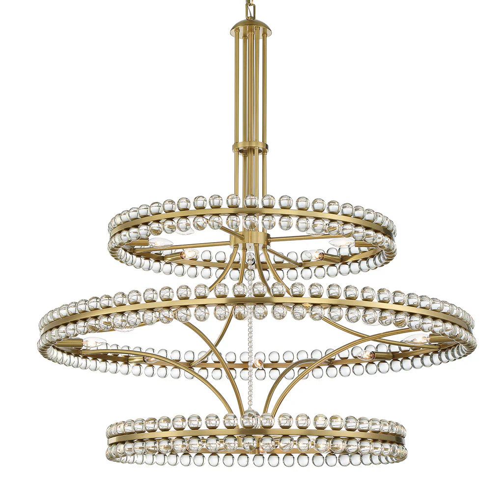 Caven 24 Light 3-Tier Chandelier 48''