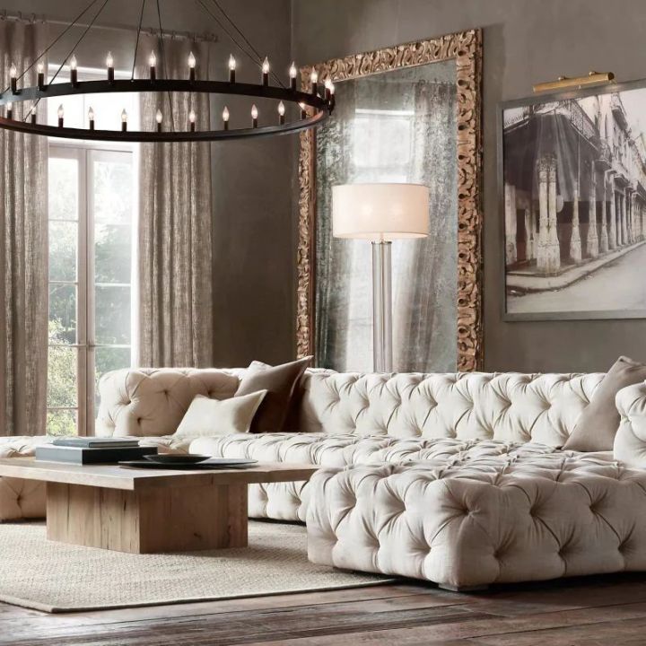 Camilo Vintage Candelabra Round Chandelier 50''D