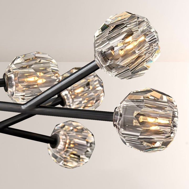 Crepus Glass Oval Chandelier 72"