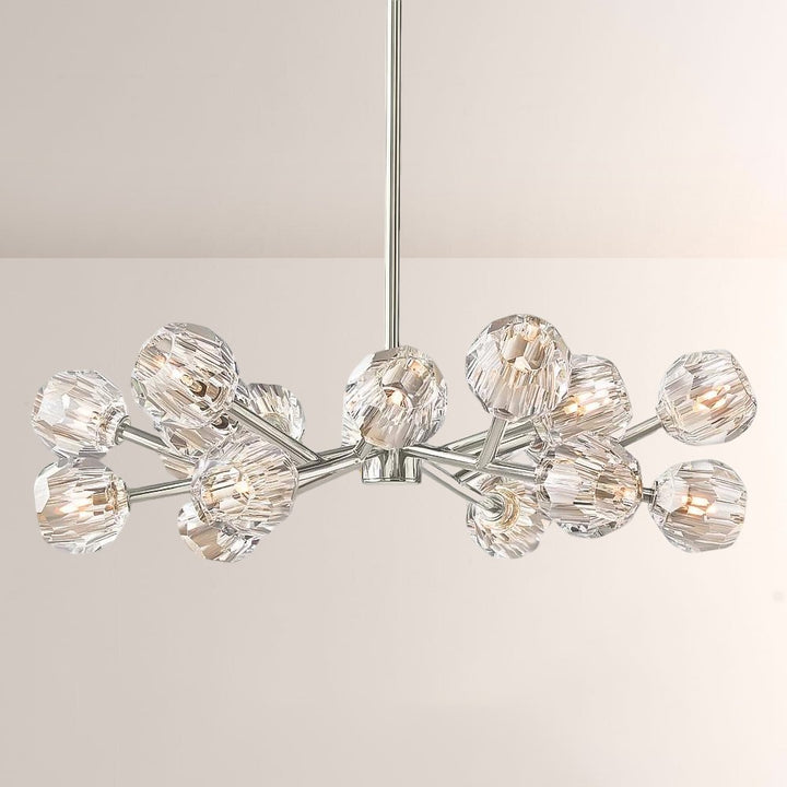Crepus Glass Round Chandelier 36"