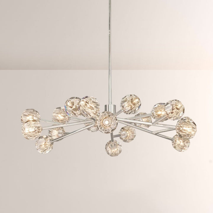 Crepus Glass Round Chandelier 48"
