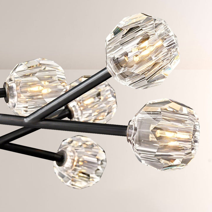 Crepus Glass Round Chandelier 48"