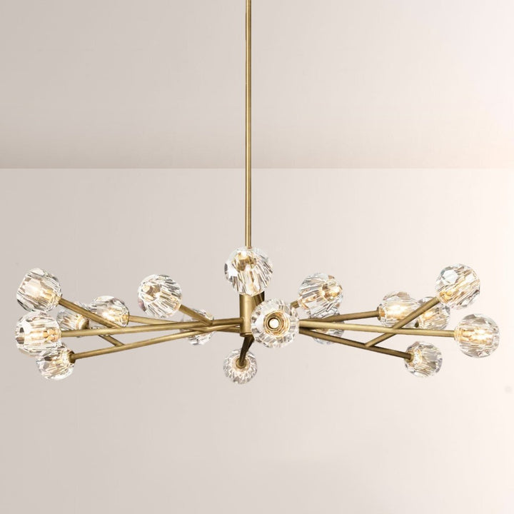Crepus Glass Round Chandelier 60"