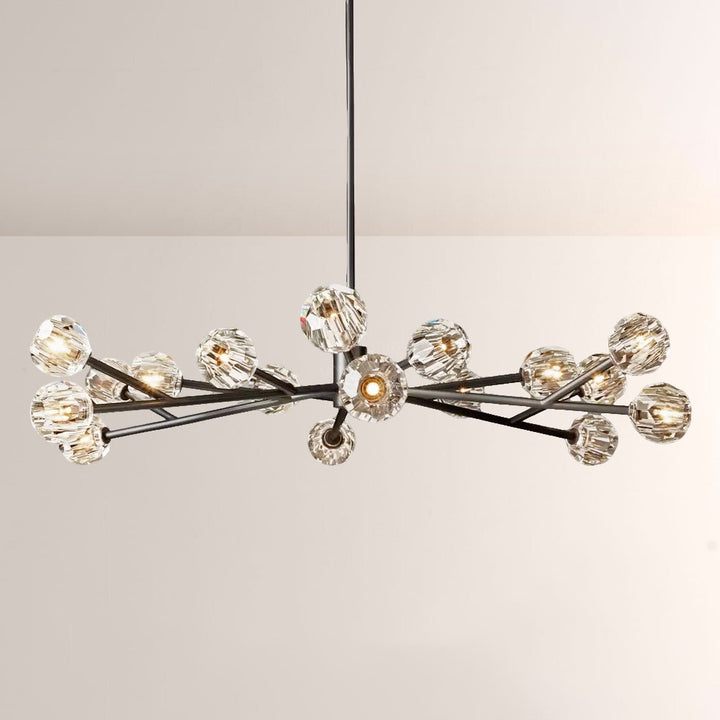 Crepus Glass Round Chandelier 60"
