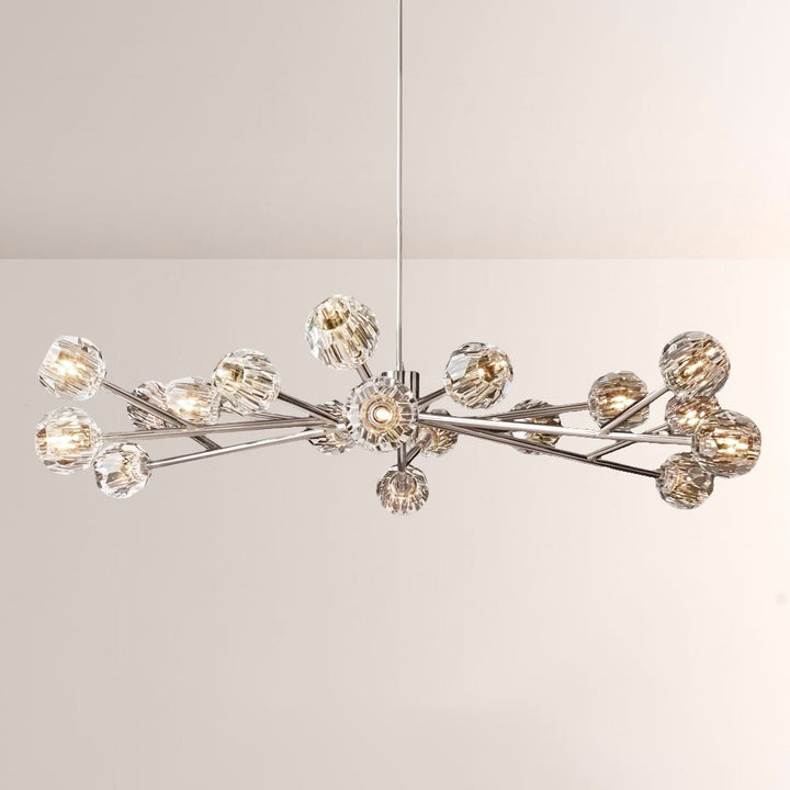 Crepus Glass Round Chandelier 60"