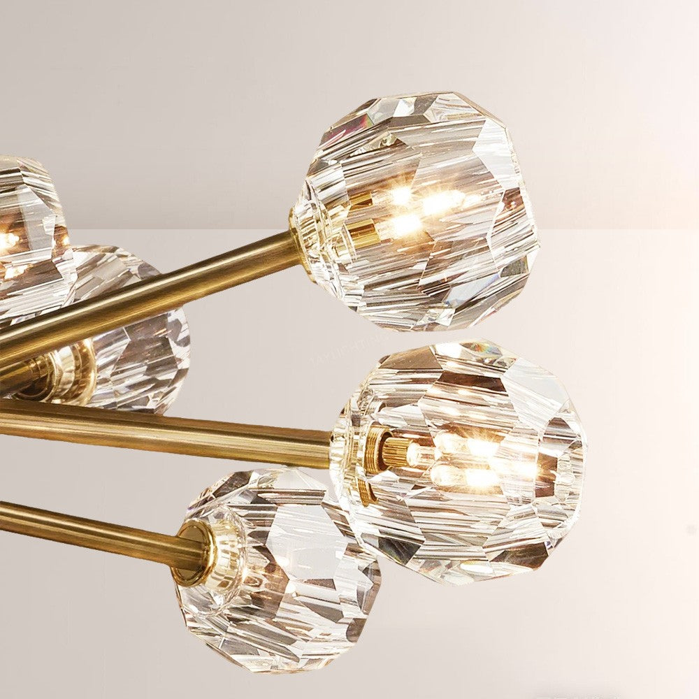 Crepus Glass Round Chandelier 60"