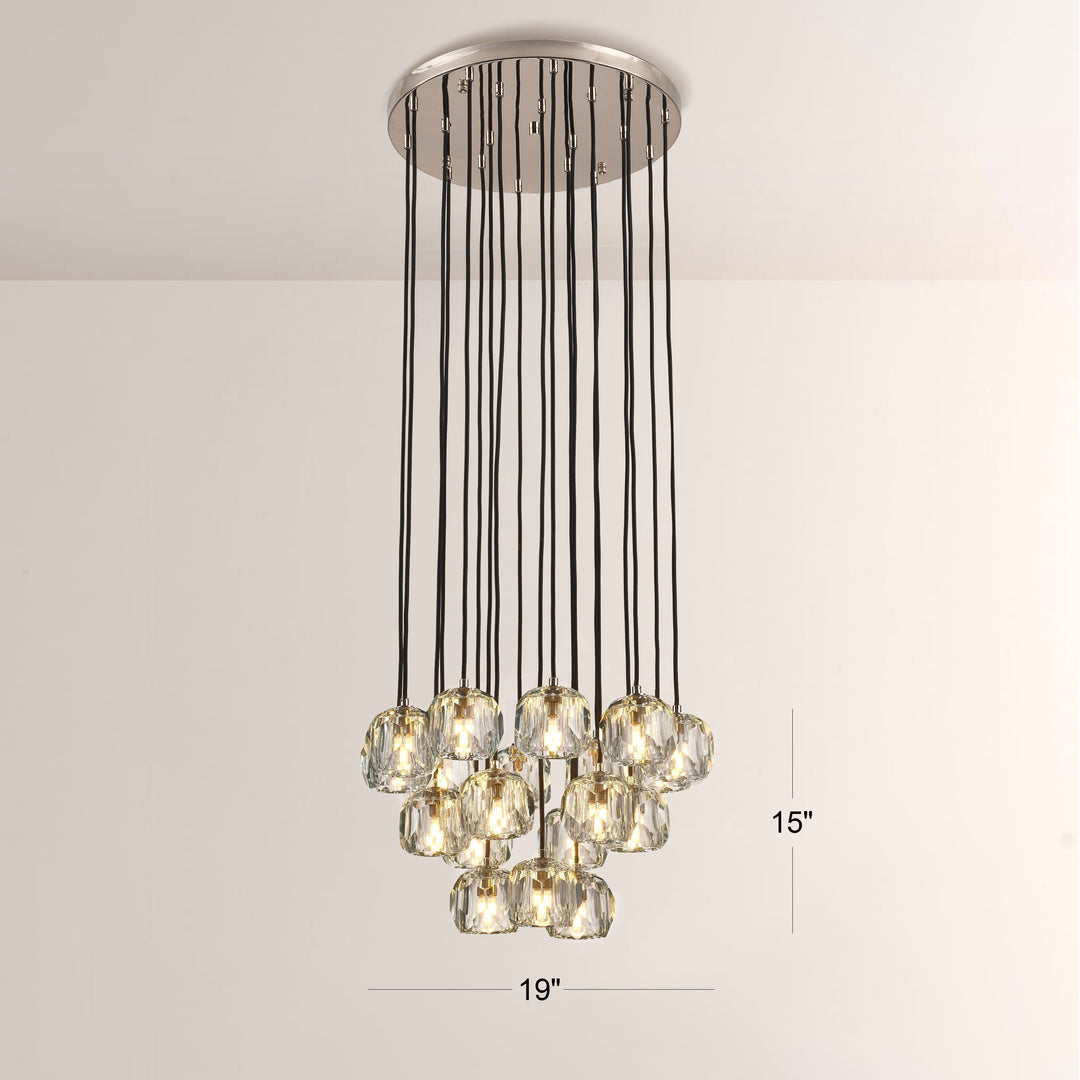 Crespo Round Cluster Chandelier 19''