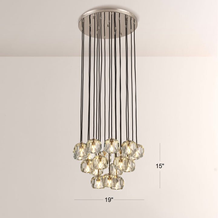 Crespo Round Cluster Chandelier 19''