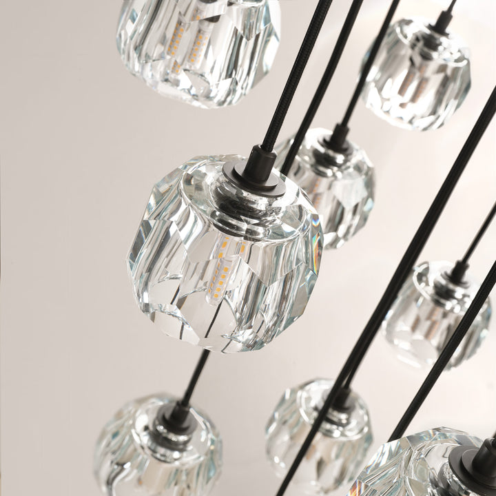 Crespo Round Cluster Chandelier 30''