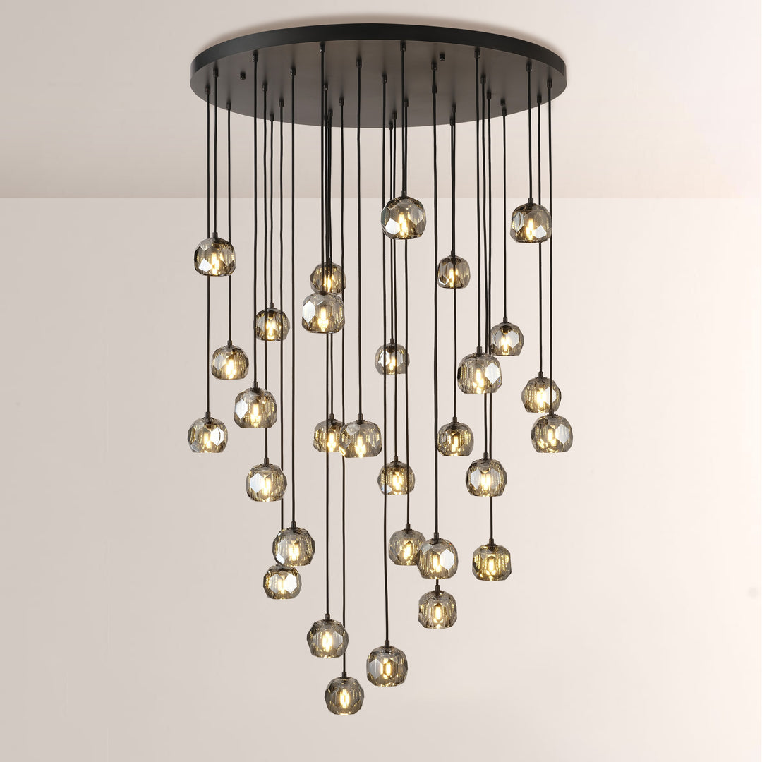 Crespo Round Cluster Chandelier 40''