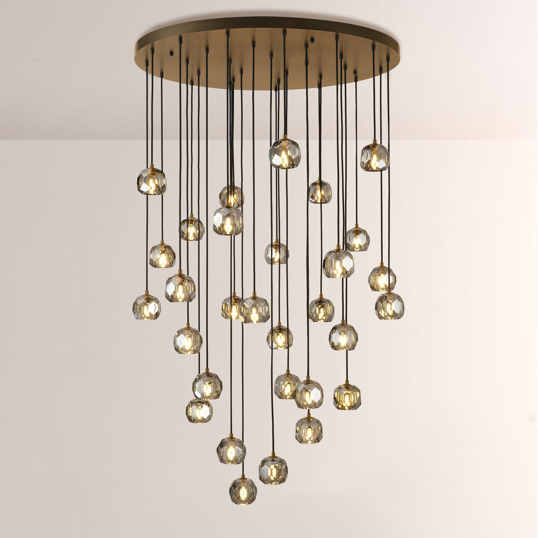 Crespo Round Cluster Chandelier 40''