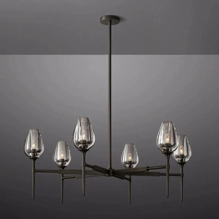 Tubloom Round Chandelier 42”