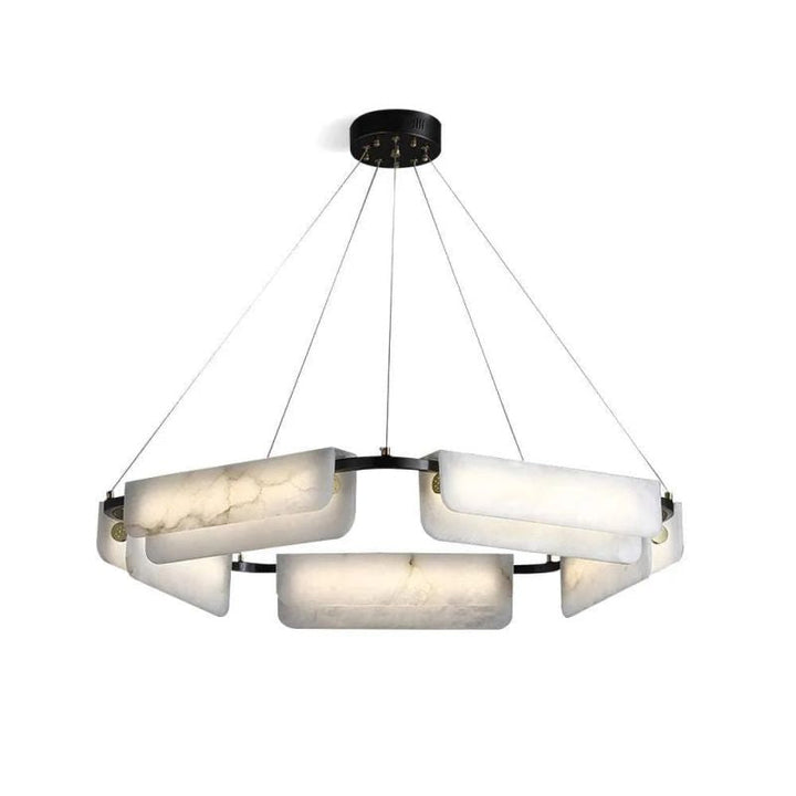 Dapit Alabaster Round Chandelier