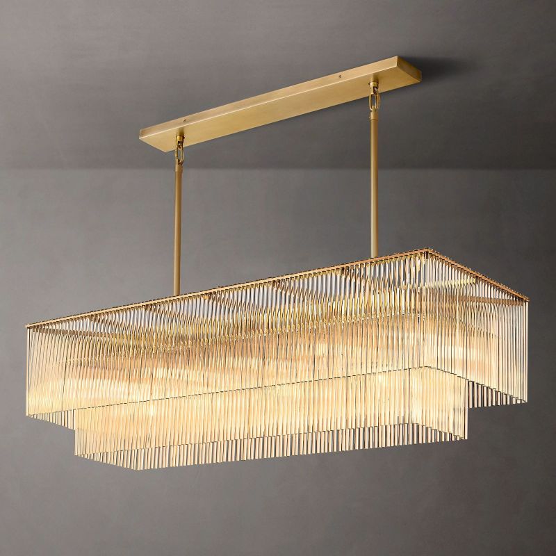 Dimasio Rectangular Chandelier 54"