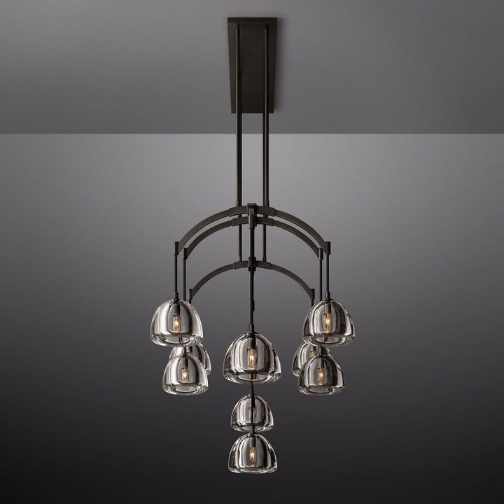 Dimple Linear Chandelier 54"