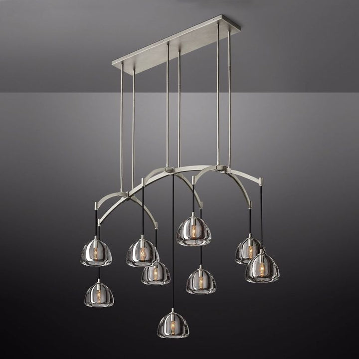 Dimple Linear Chandelier 54"