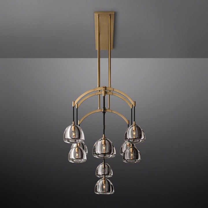 Dimple Linear Chandelier 54"