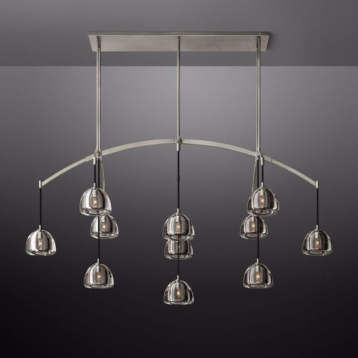 Dimple Linear Chandelier 72"