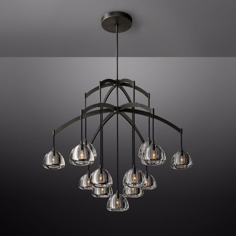 Dimple Round Chandelier 48"