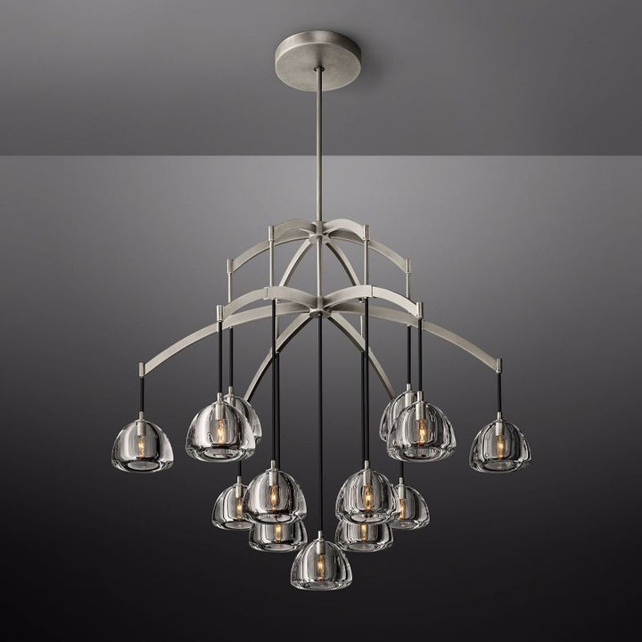 Dimple Round Chandelier 48"