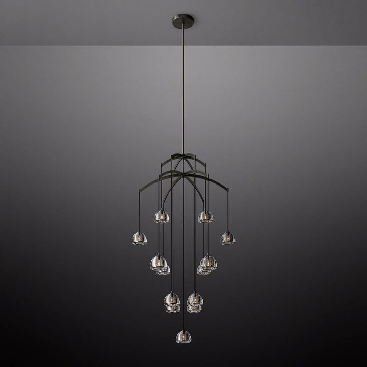 Dimple Round Chandelier 48"