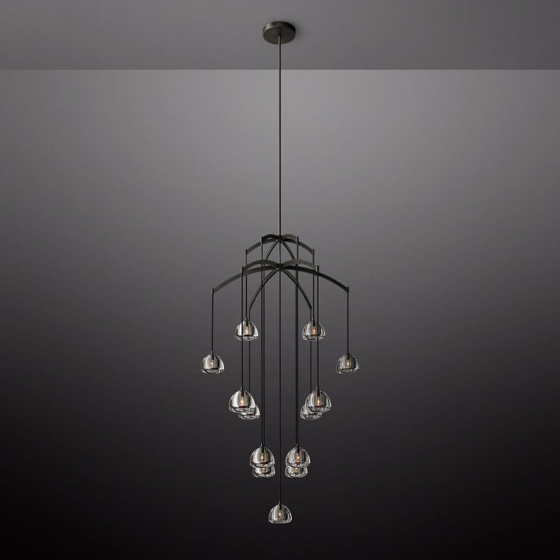 Dimple Round Chandelier 60"