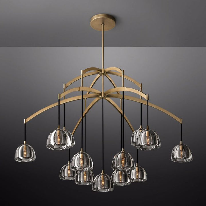 Dimple Round Chandelier 60"