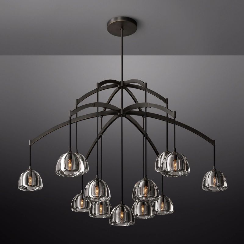 Dimple Round Chandelier 60"