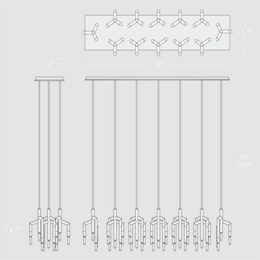 Flori Linear Chandelier