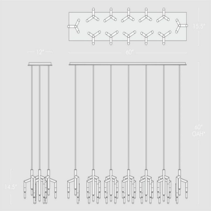 Flori Linear Chandelier