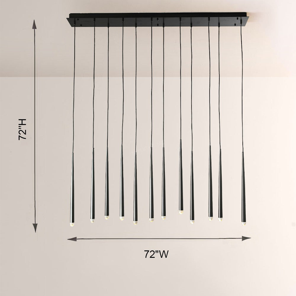 Eleshine Modern Linear Chandelier 60"