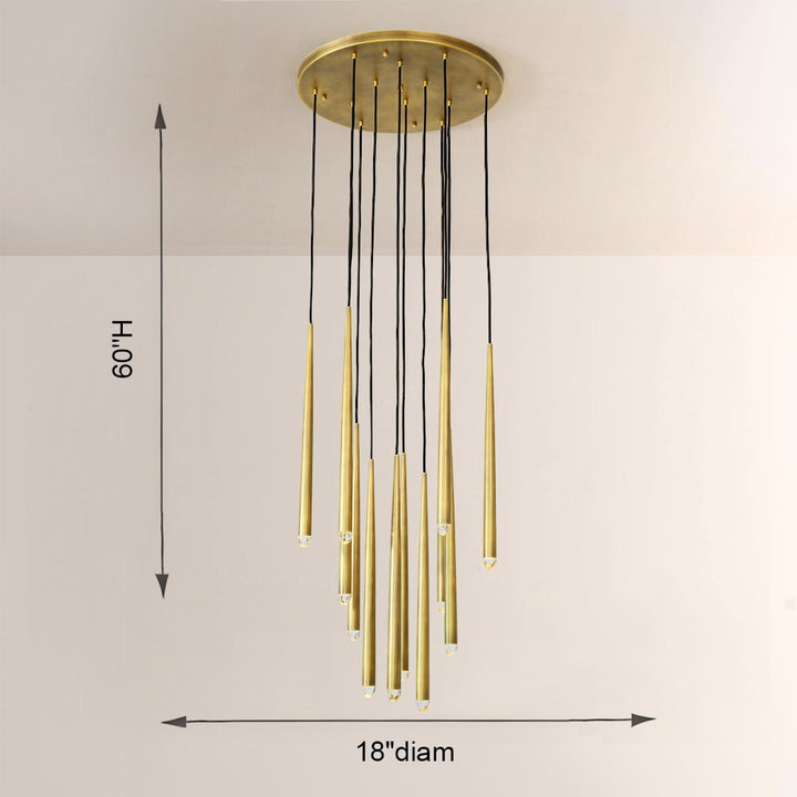 Eleshine Modern Round Chandelier 18"