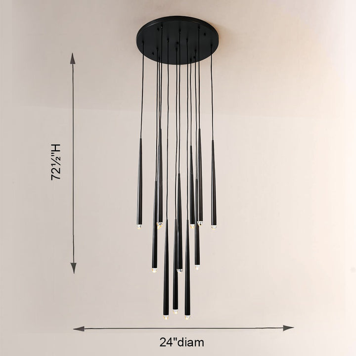 Eleshine Modern Round Chandelier 24"