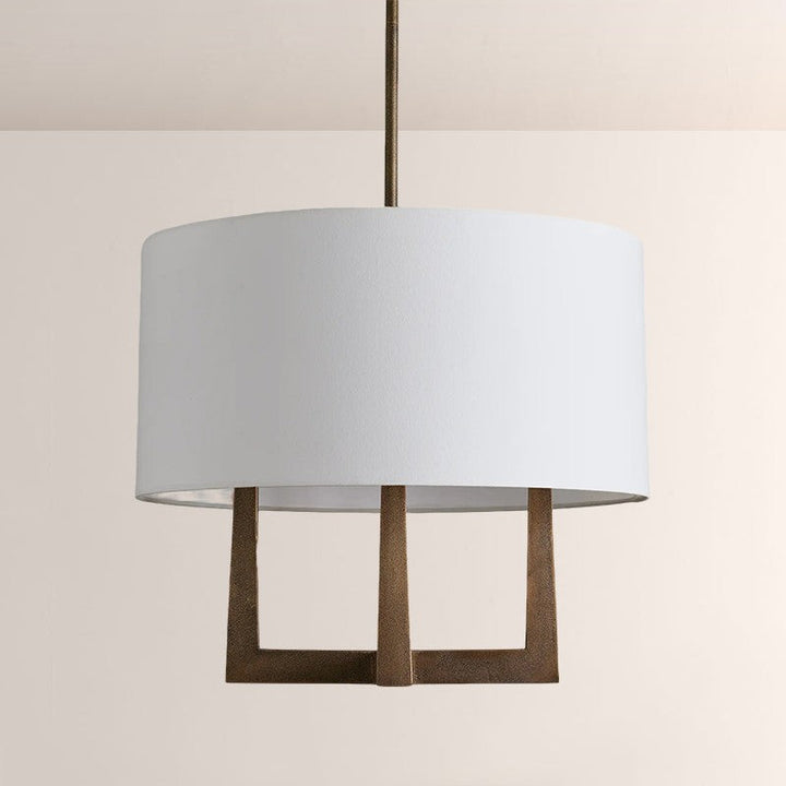 Lumet Round Shaded Chandelier 24"