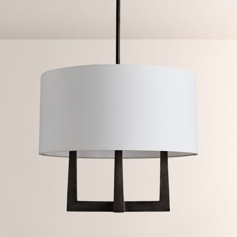 Lumet Round Shaded Chandelier 24"