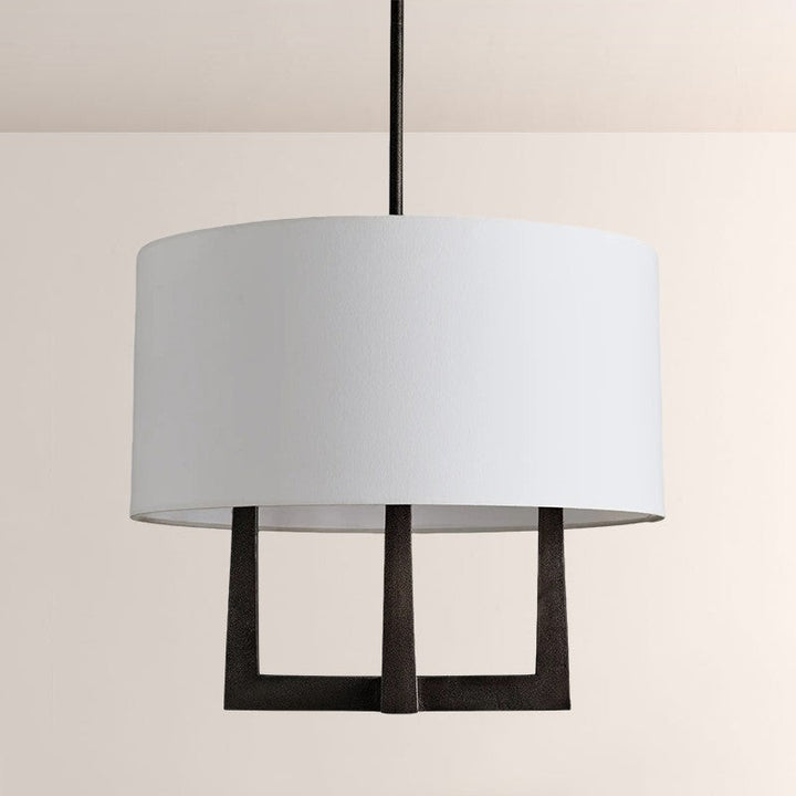 Lumet Round Shaded Chandelier 24"