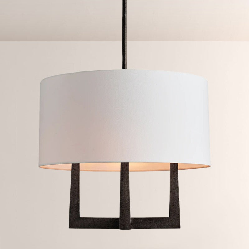Lumet Round Shaded Chandelier 24"