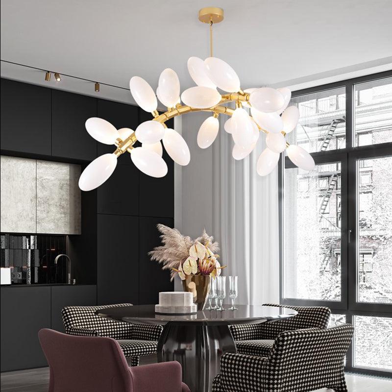 Fashion Grape Linear Chandelier 57" L