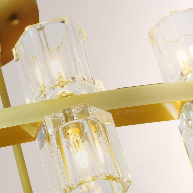 Arcona Crystal 2-tier Round Chandelier 60"