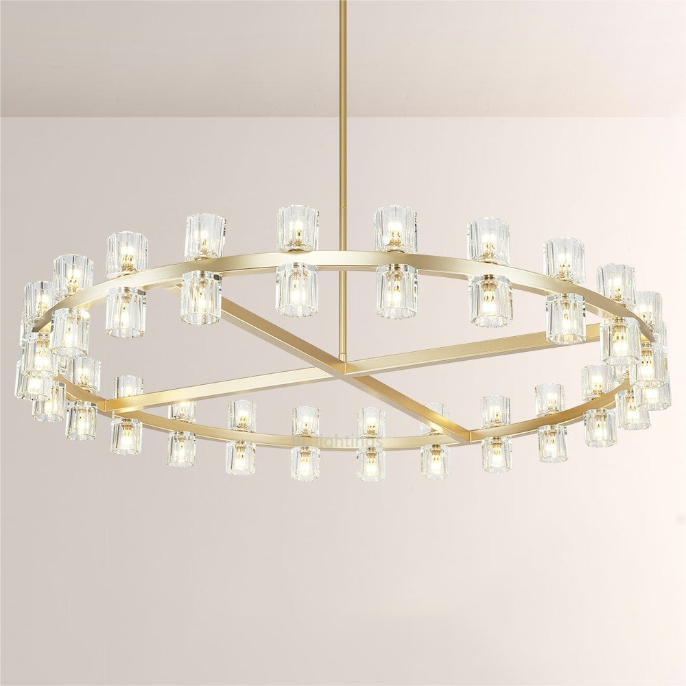Arcona Crystal Round Chandelier 48"