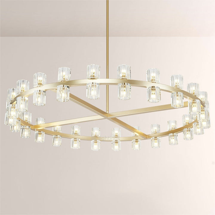 Arcona Crystal Round Chandelier 48"