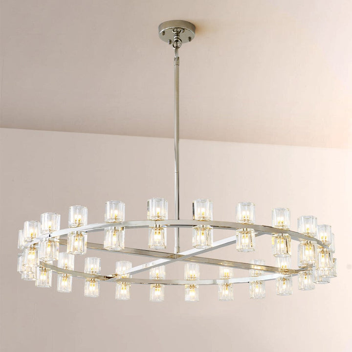 Arcona Crystal Round Chandelier 48"