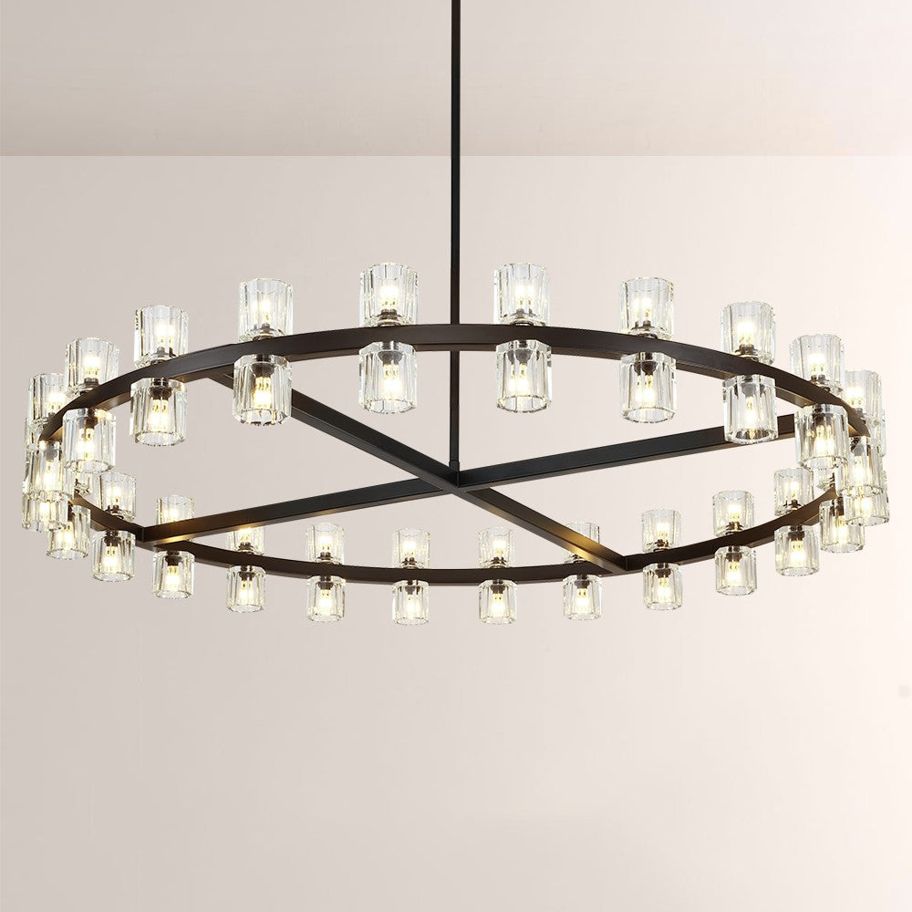 Arcona Crystal Round Chandelier 48"