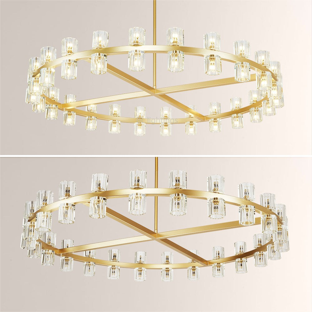 Arcona Crystal Round Chandelier 48"