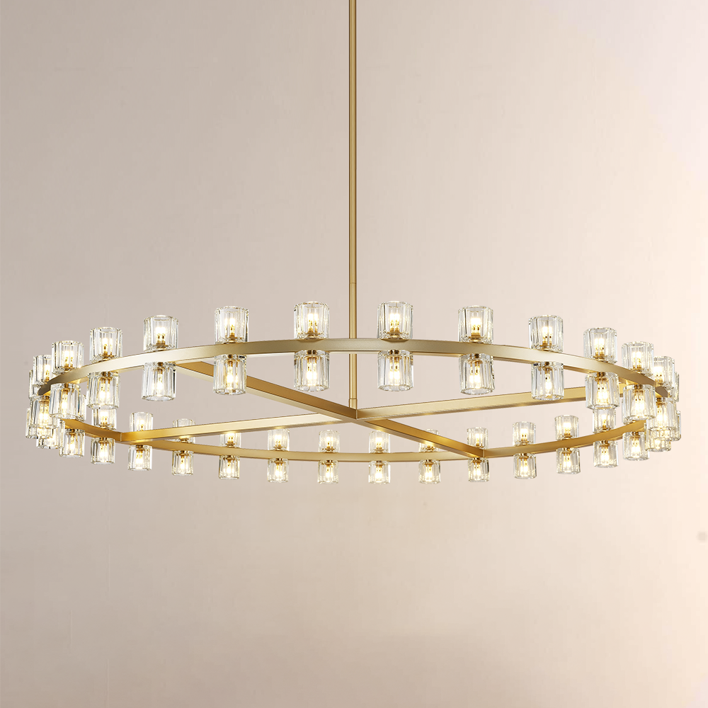 Arcona Crystal Round Chandelier 60"